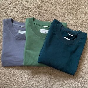 Reigning Champ Midweight Shirt LOT OF 3